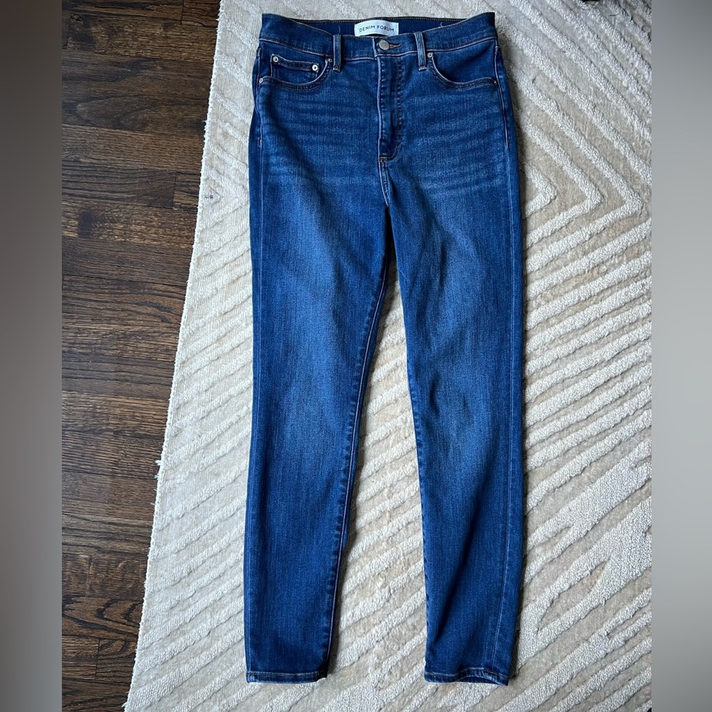 Denim Forum Lola High Rise Skinny Jeans 28L size 28